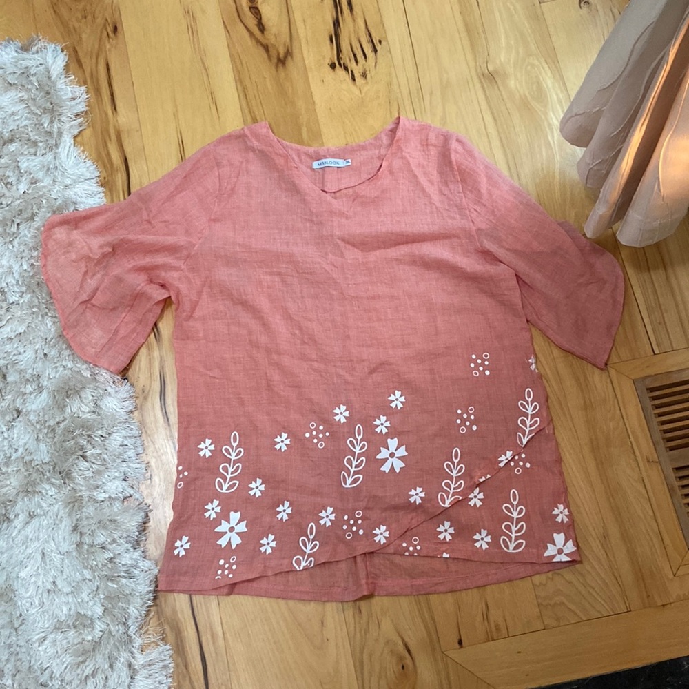 Misslook sheer flowy shirt size 3XL